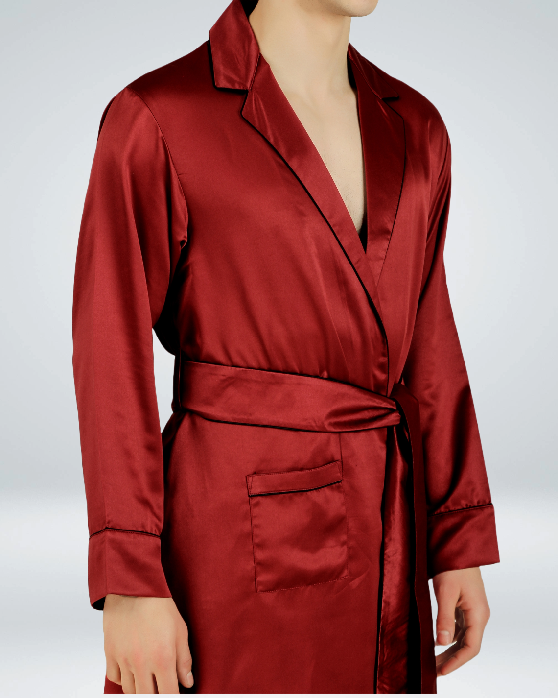 Luxe Satin Robe with Shorts - Bella Babe by SK Nightsuit Nightdress Robes Silk Satin Nighty Gown Nightwear