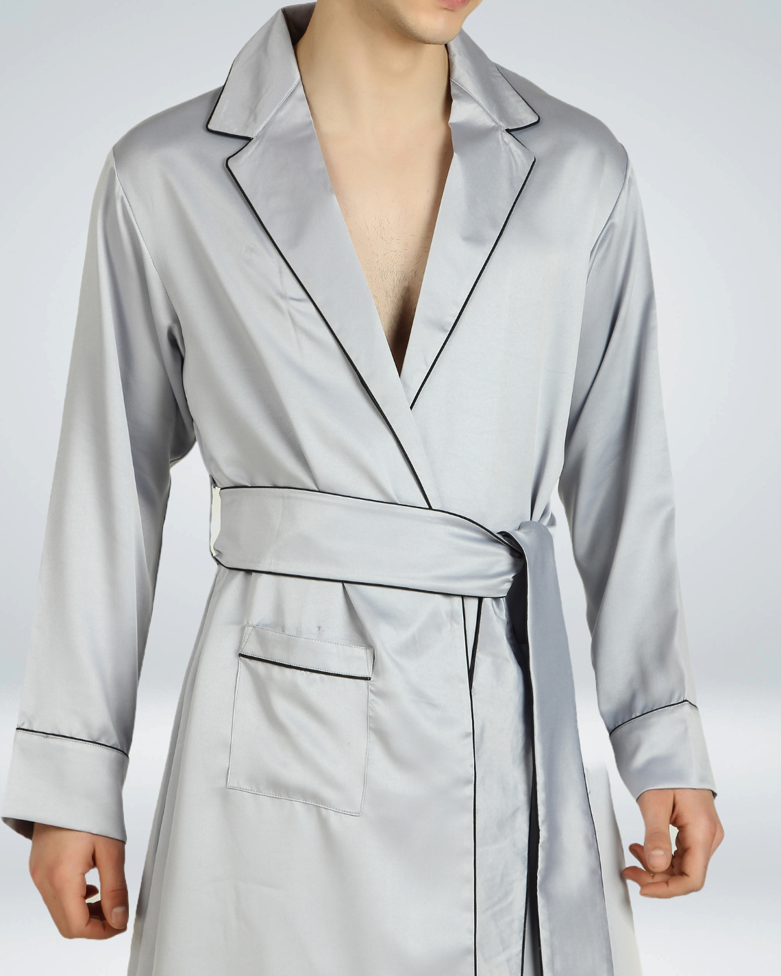 Luxe Satin Robe with Shorts - Bella Babe by SK Nightsuit Nightdress Robes Silk Satin Nighty Gown Nightwear