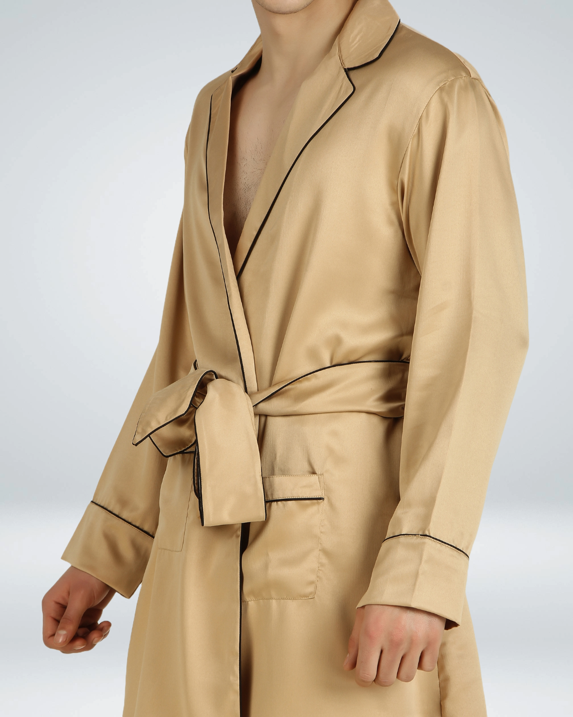 Luxe Satin Robe with Shorts - Bella Babe by SK Nightsuit Nightdress Robes Silk Satin Nighty Gown Nightwear