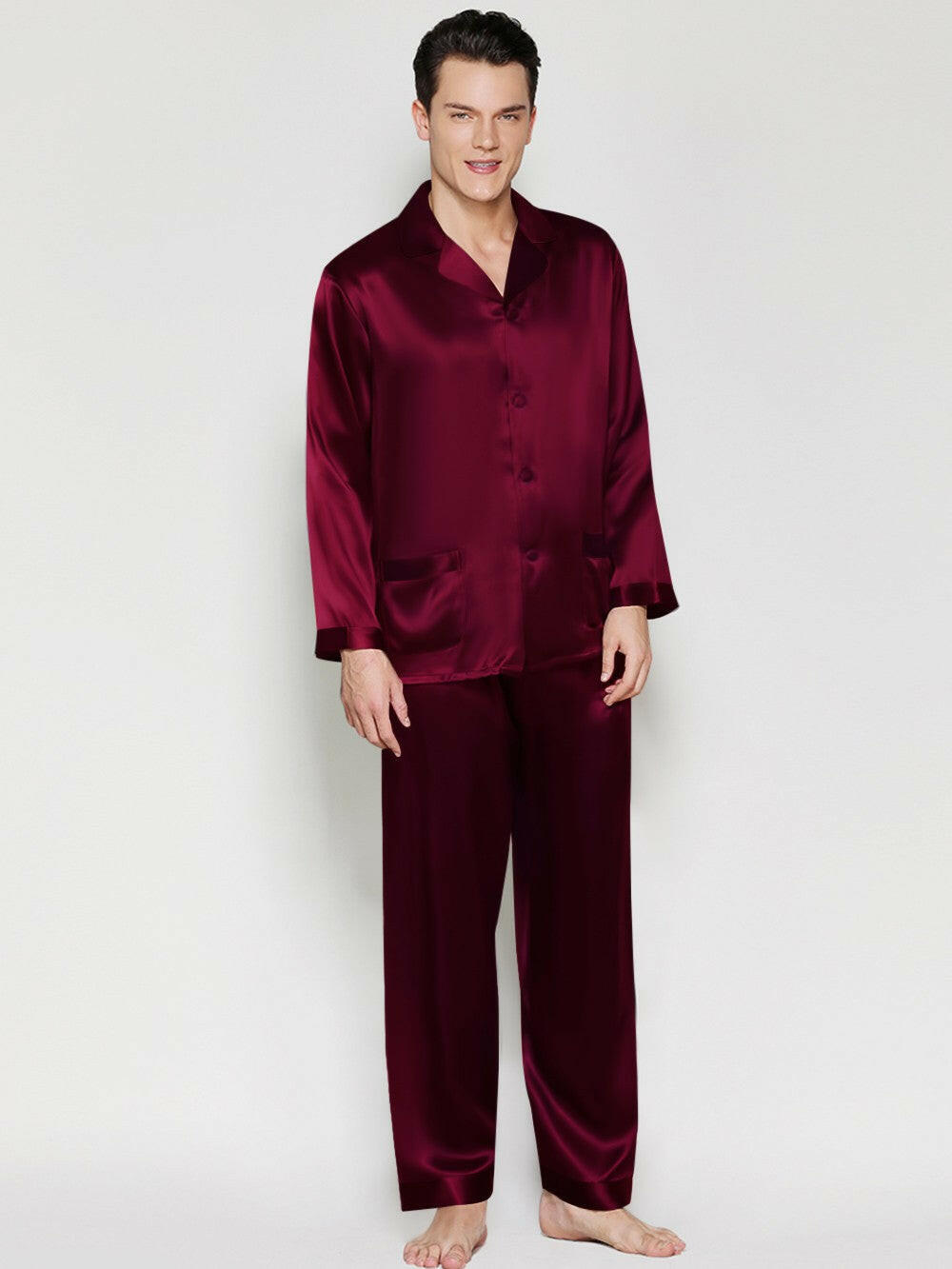 Luxury Satin Night Suit Solids.