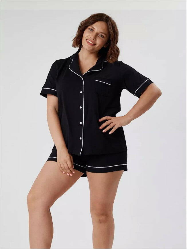 Shorts Set in 100% Cotton