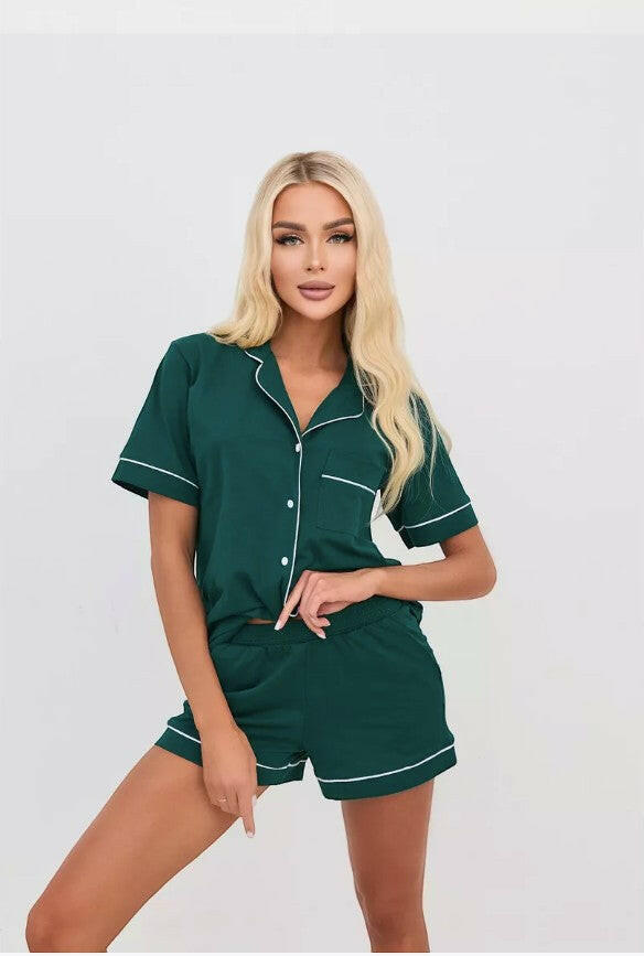 Shorts Set in 100% Cotton