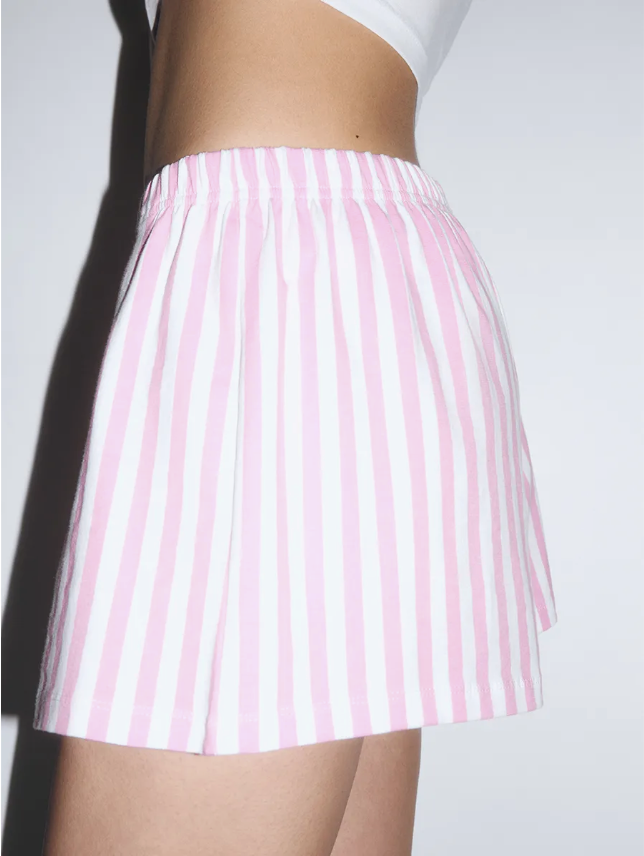 Cotton Striped Boyshorts.