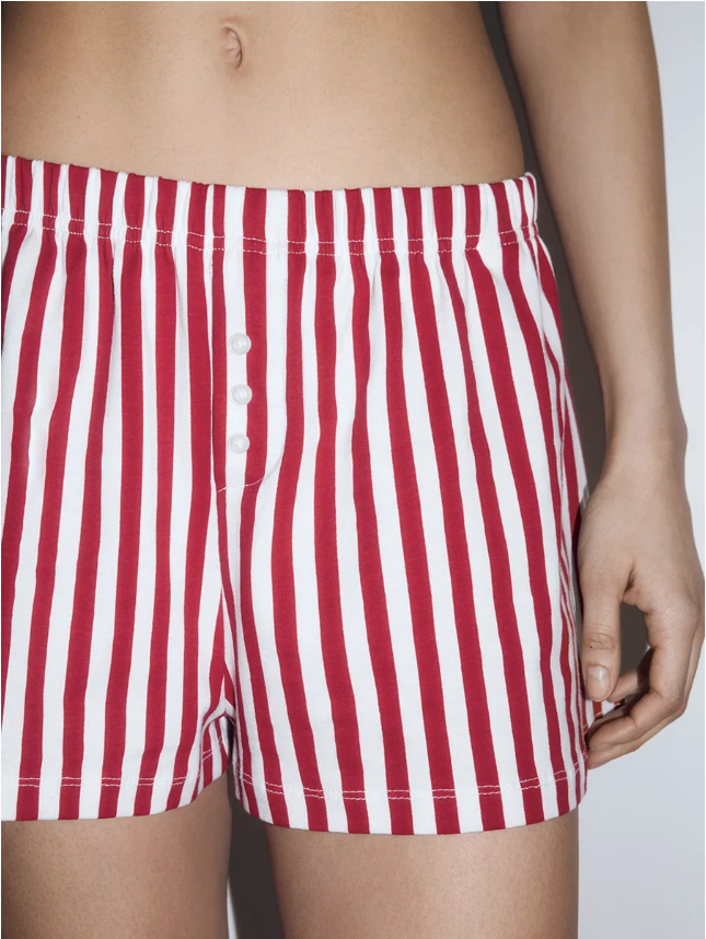 Cotton Striped Boyshorts.