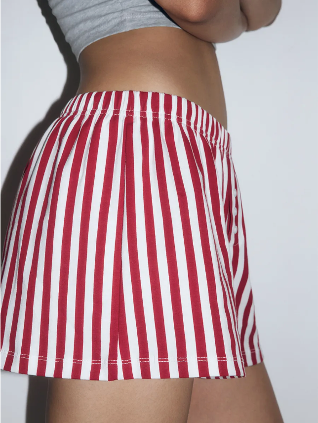 Cotton Striped Boyshorts.