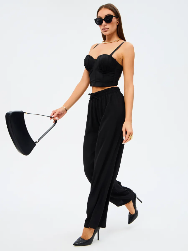 Women Cropped PJ Pants – Cozy Relaxed Fit | Multi-Occasion Wear, 4-Way Stretch