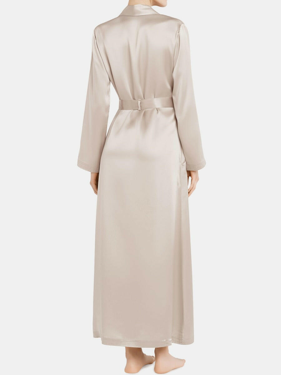 Long Satin Robe.