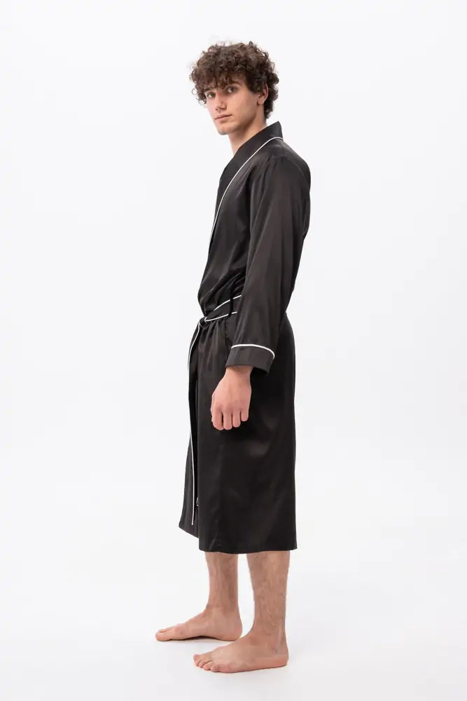 Classic Robe with Piping (Side Pockets).