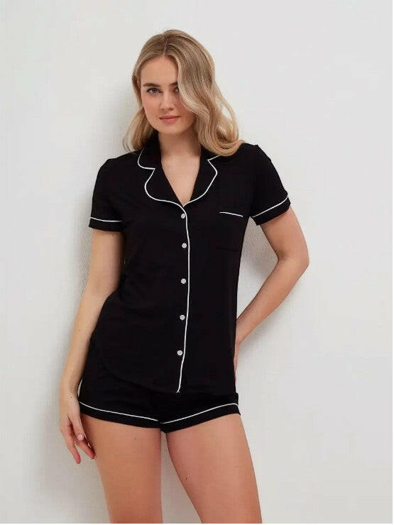 Shorts Set in Cotton Lycra.