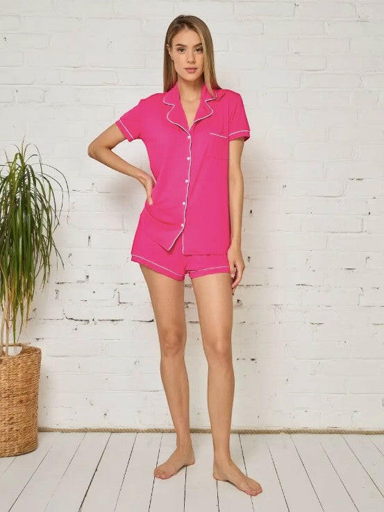 Shorts Set in Cotton Lycra.