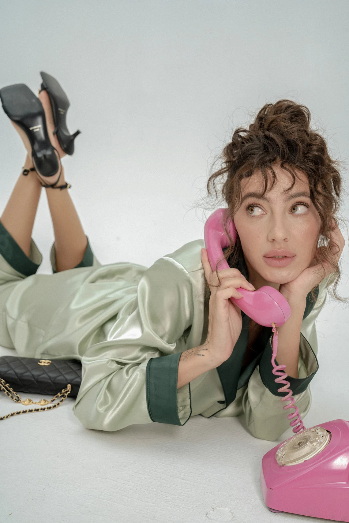 Silky Satin Button Up Pyjamas.