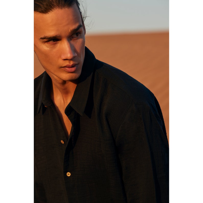 100% Cotton Muslin Shirt & Pants Co-ord Set for Men