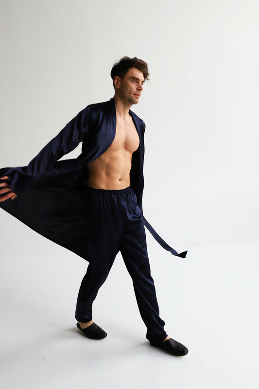 Solid Robe with Shorts/Pajamas.