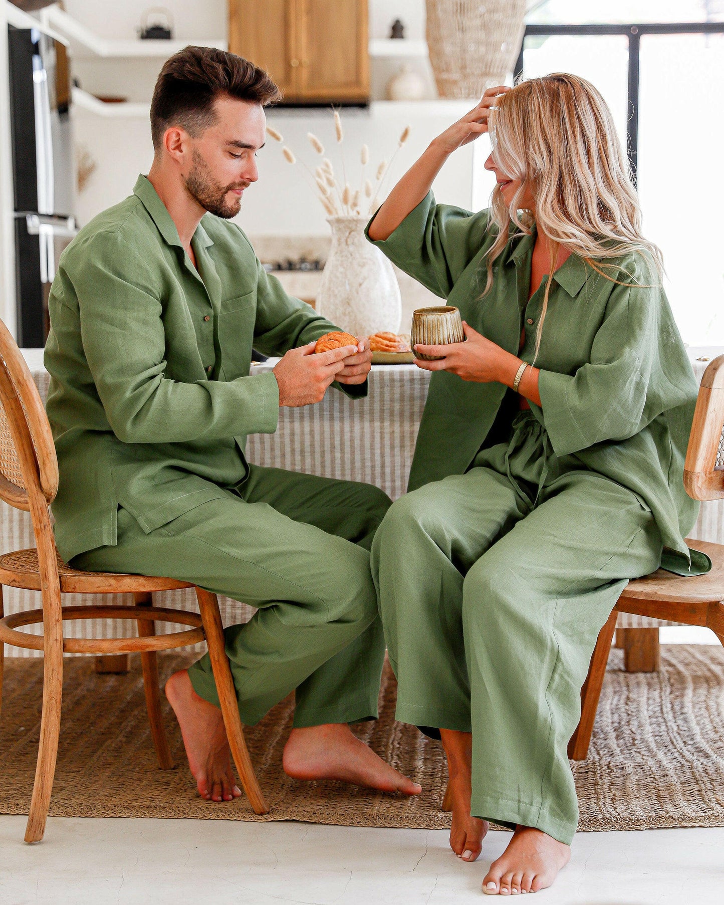Cotton Loungewear in Solids.