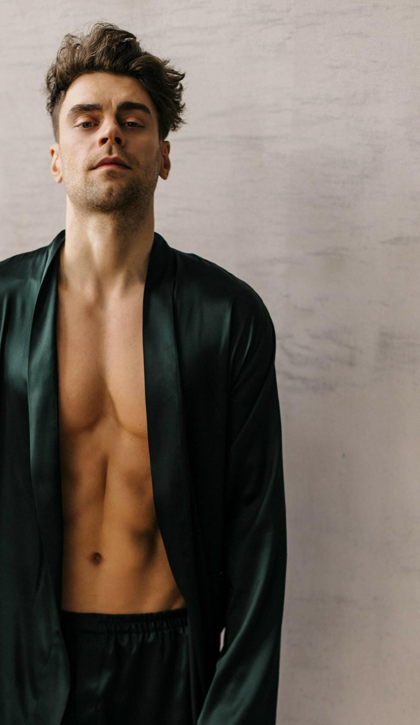 Solid Robe with Shorts/Pajamas.