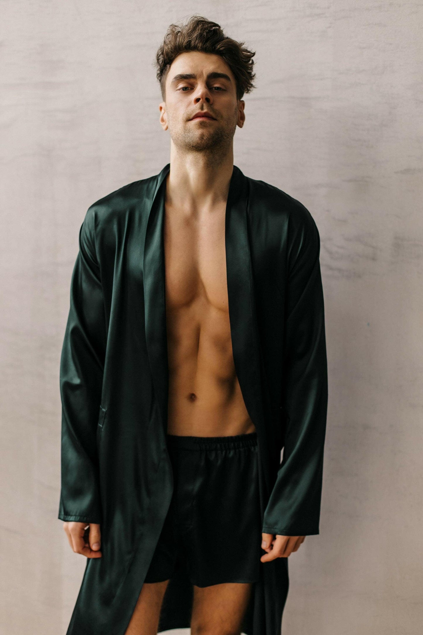 Solid Robe with Shorts/Pajamas.
