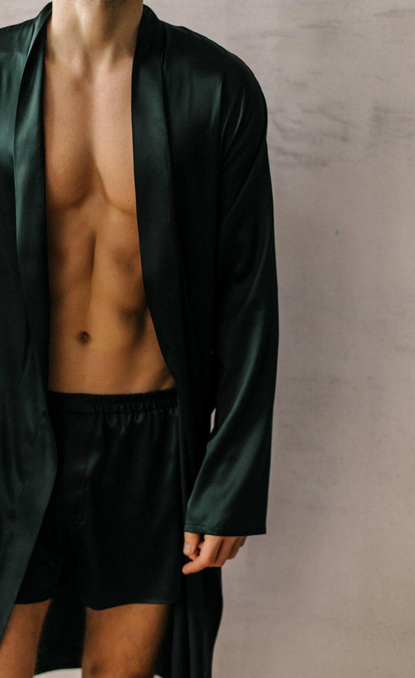 Solid Robe with Shorts/Pajamas.