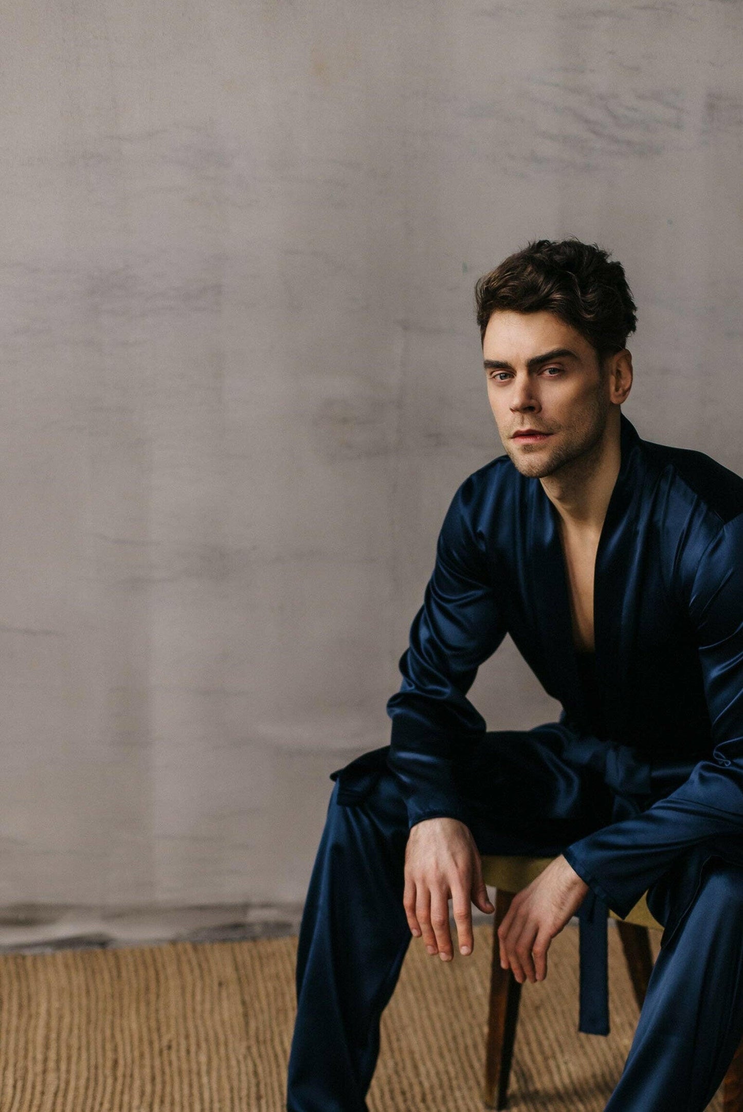 Solid Robe with Shorts/Pajamas.