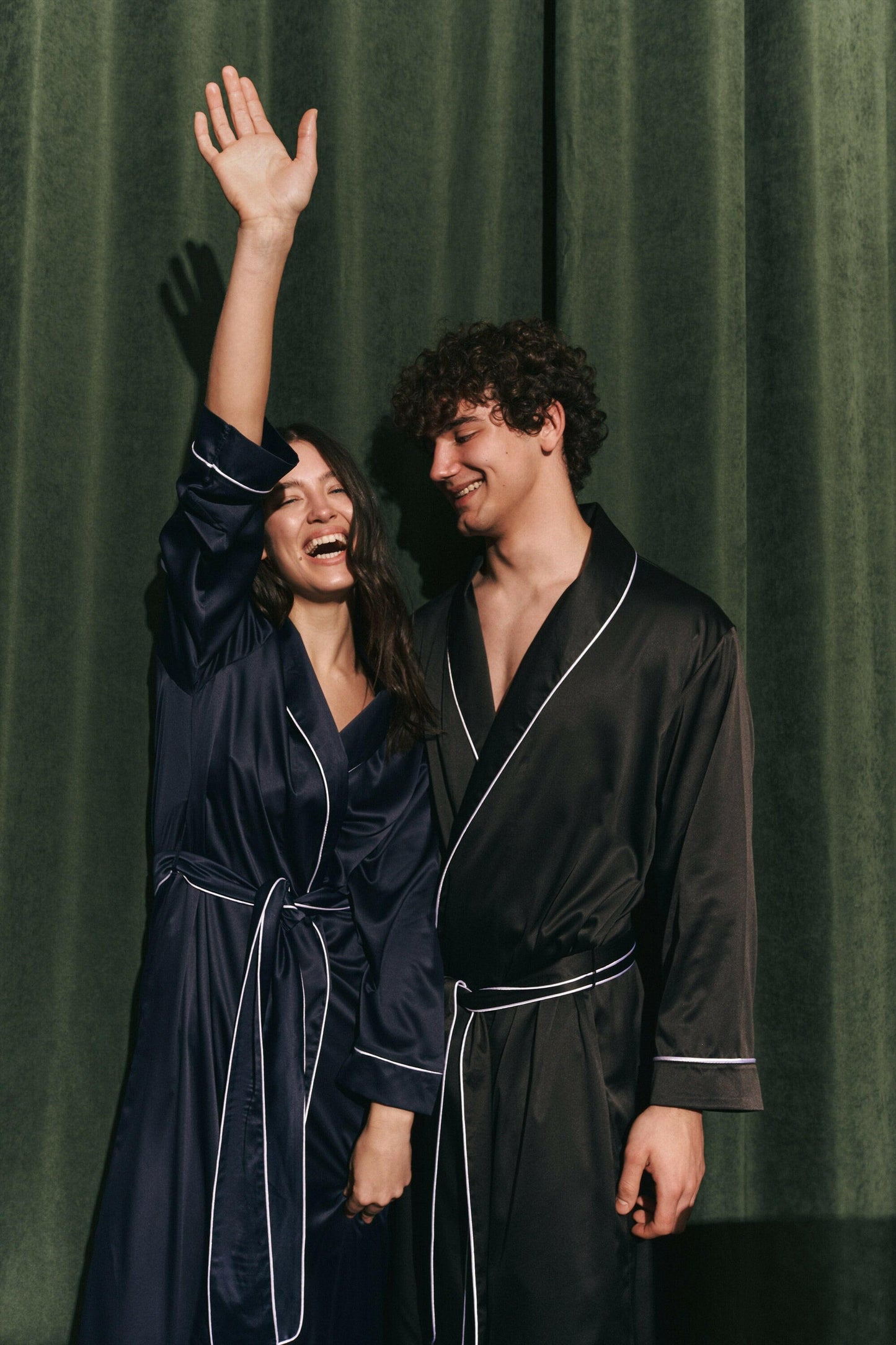 Premium Satin Robe Set for Couples.