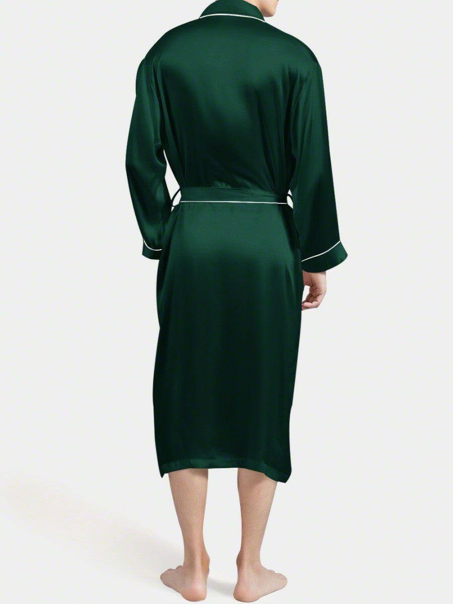 Luxe Satin Robe Set (Contrast Piping) - Bella Babe by SK