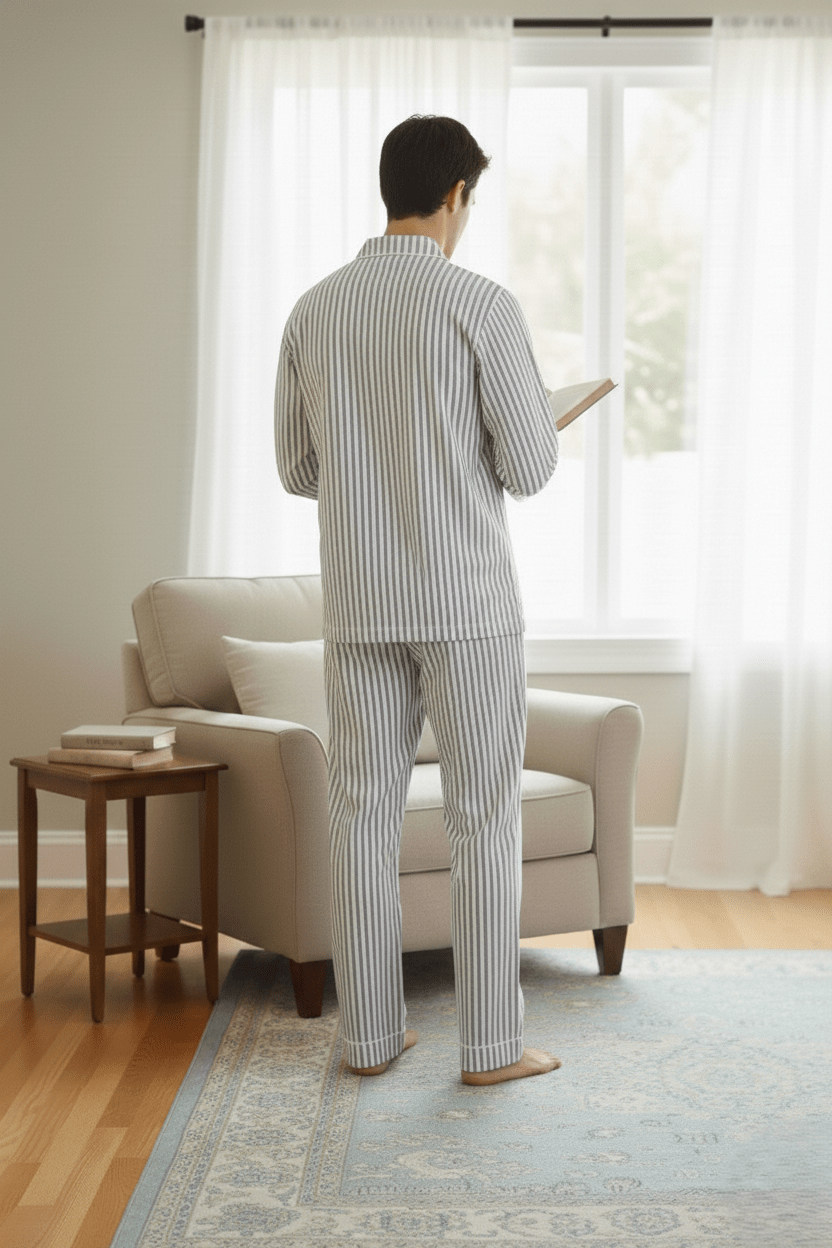 Men Nightsuit in 100% Cotton - Bella Babe by SK