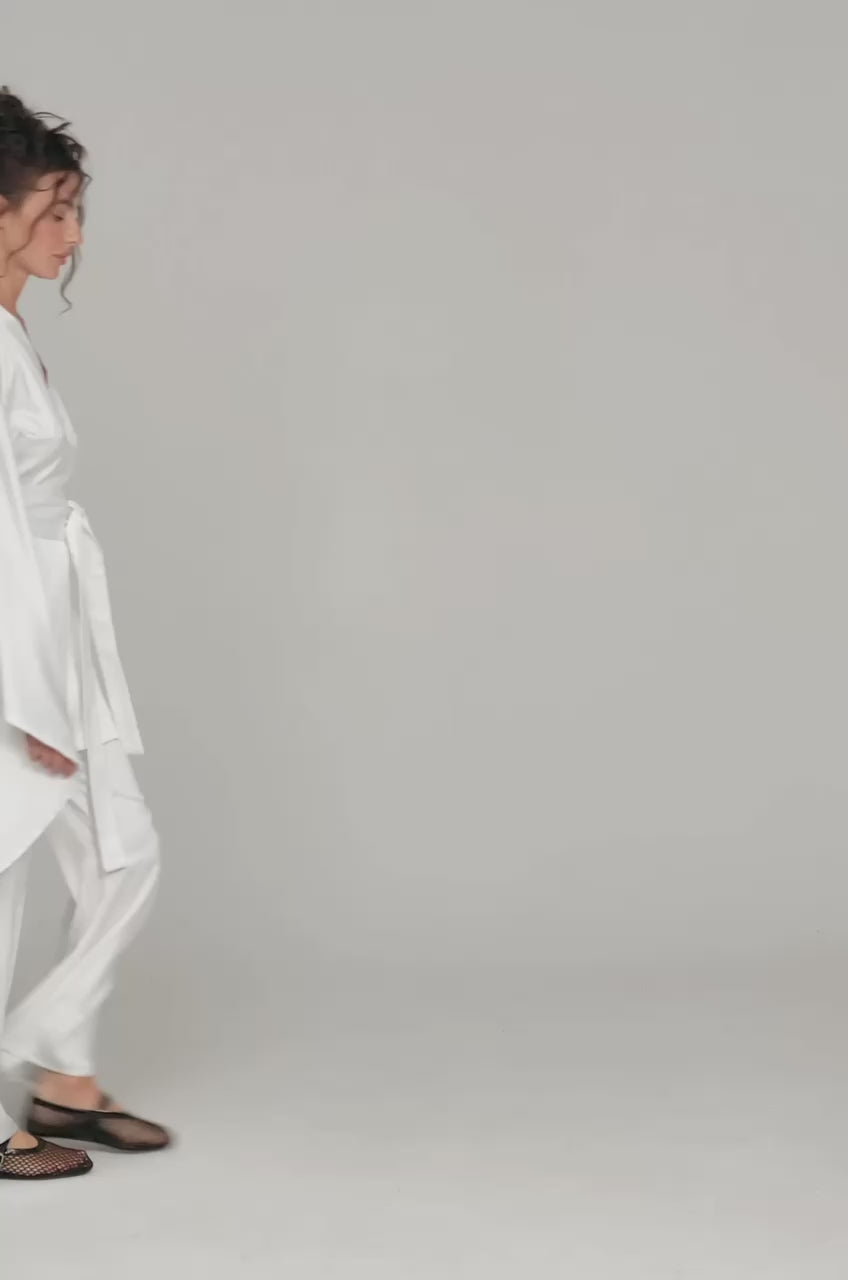 Bridal Kimono Silky Satin.