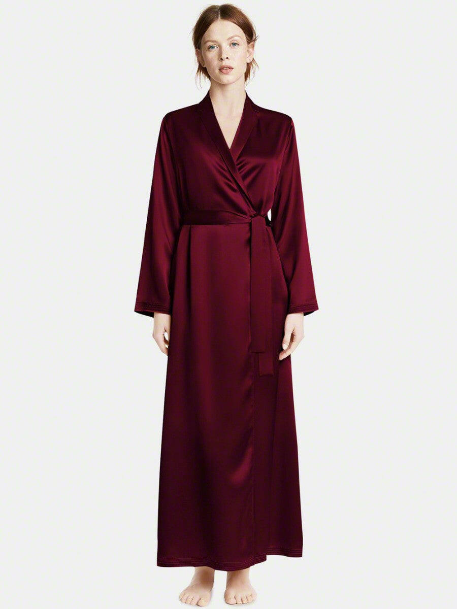 Long Satin Robe.