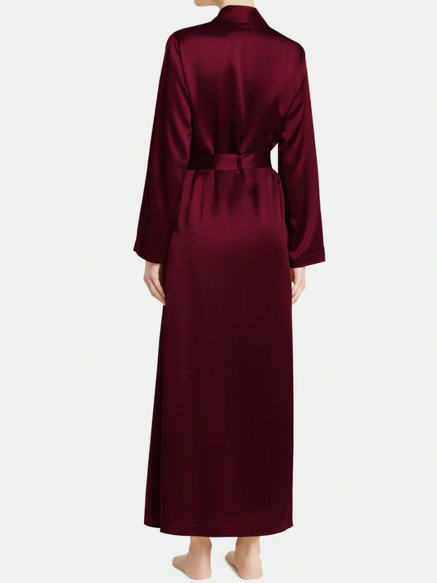 Long Satin Robe - Bella Babe by SK Nightsuit Nightdress Robes Silk Satin Nighty Gown Nightwear
