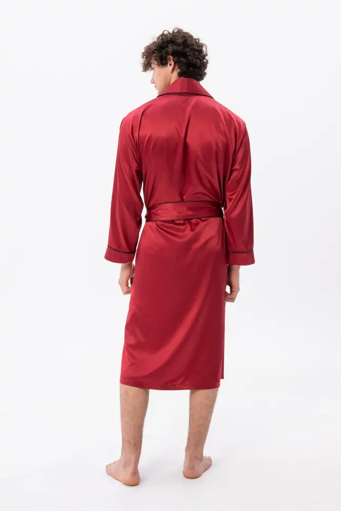 Classic Robe with Piping (Side Pockets).