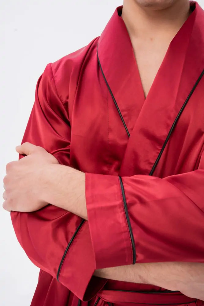 Classic Robe with Piping (Side Pockets).