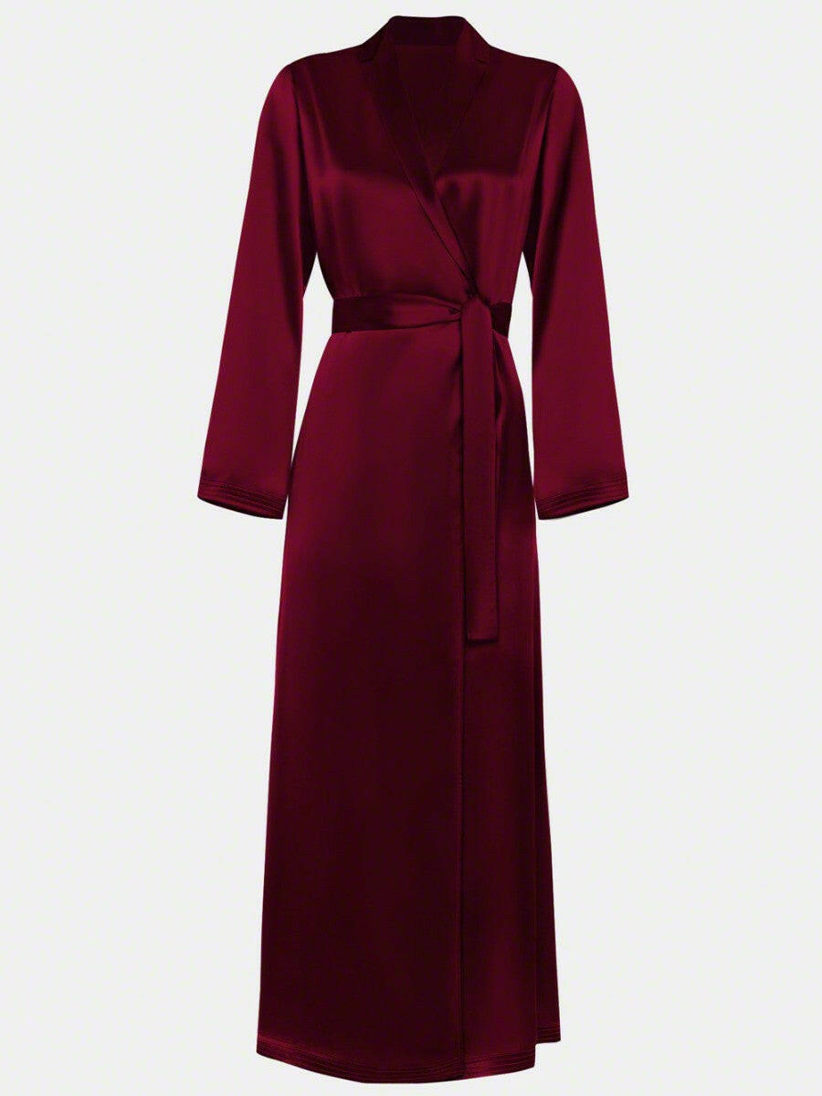 Long Satin Robe - Bella Babe by SK Nightsuit Nightdress Robes Silk Satin Nighty Gown Nightwear