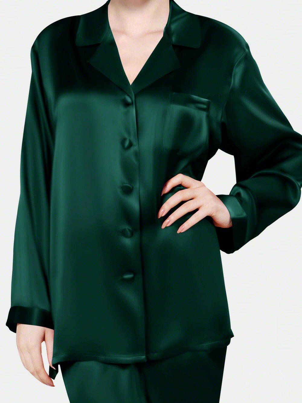 Satin Silk Set (Green) - Bella Babe by SK