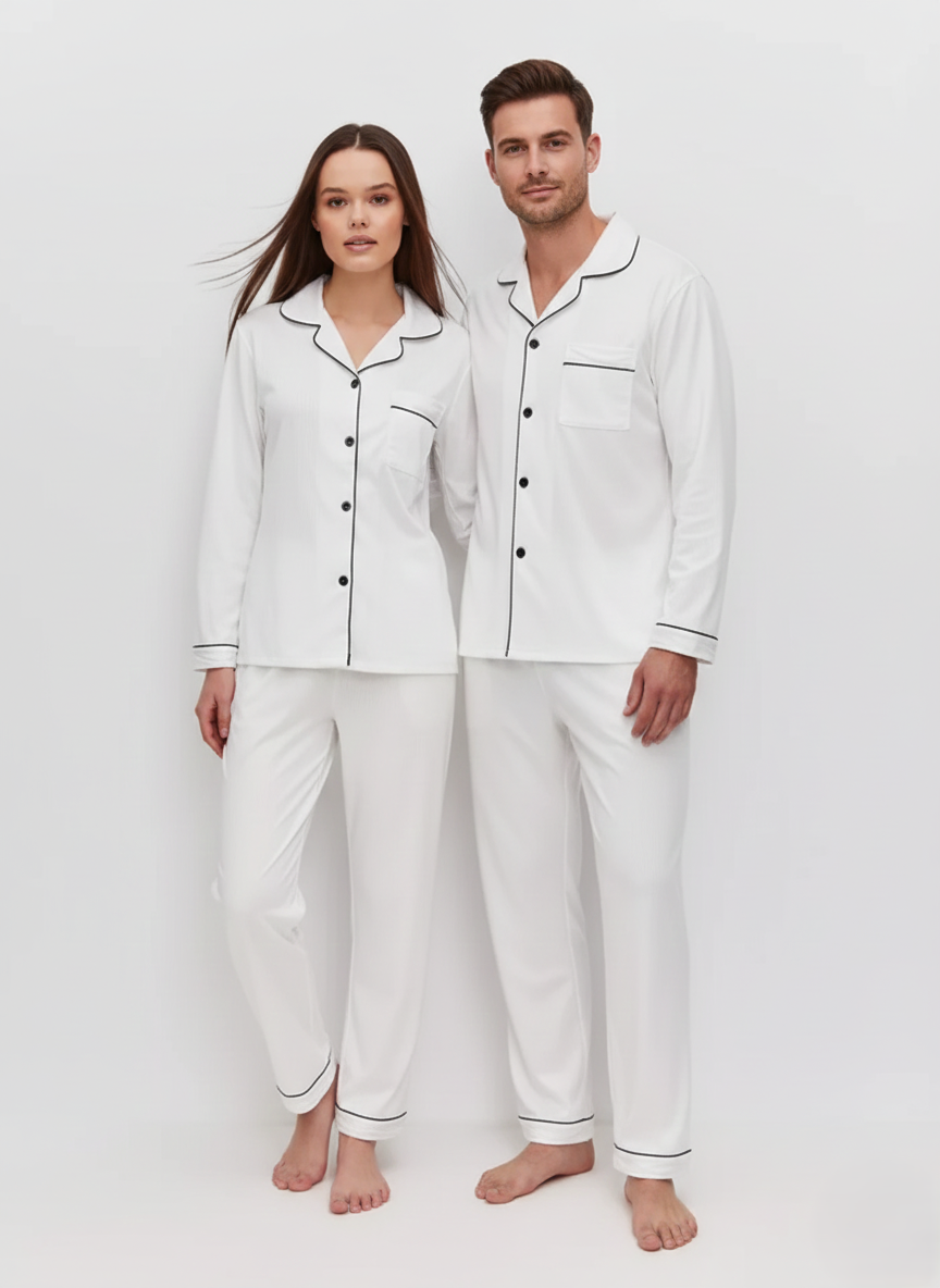 Soft Cozy Couple Nightsuit in Cotton