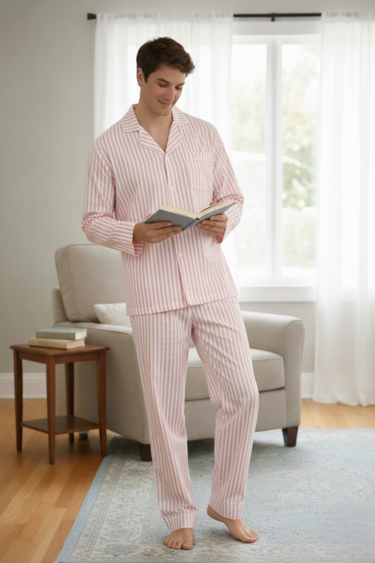 Men Nightsuit in 100%  Cotton Pajama Set – Comfortable Breathable Nightwear