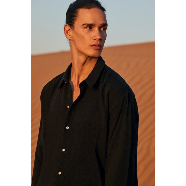 100% Cotton Muslin Shirt & Pants Co-ord Set for Men - Bella Babe by SK