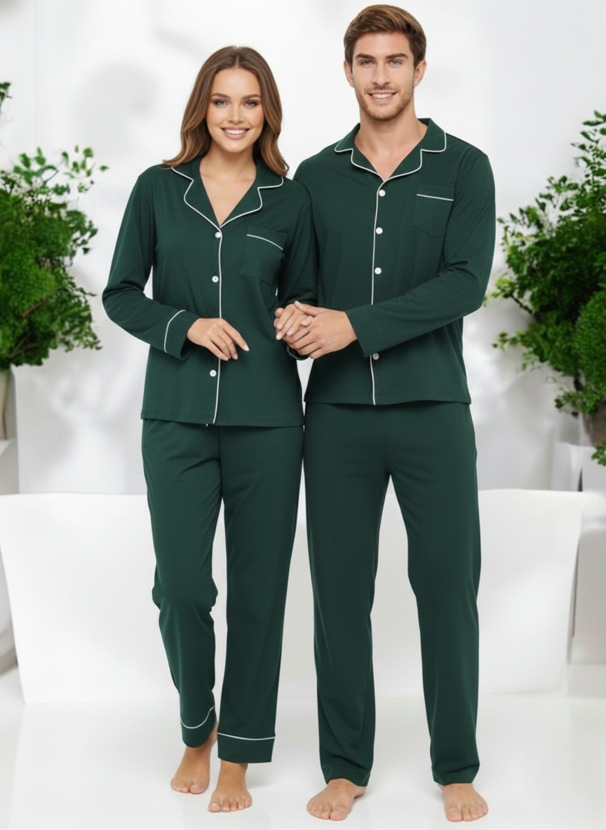 Soft Cozy Couple Nightsuit in Cotton