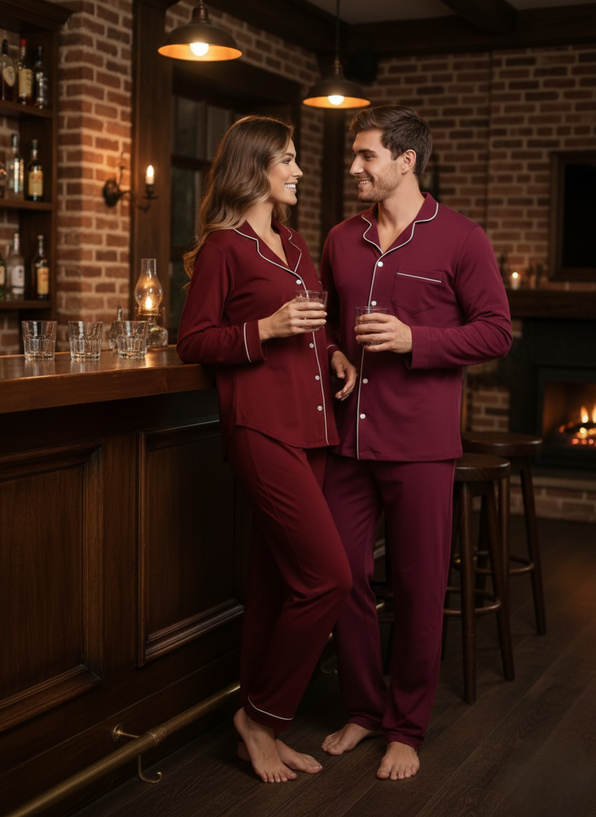 Soft Cozy Couple Nightsuit in Cotton