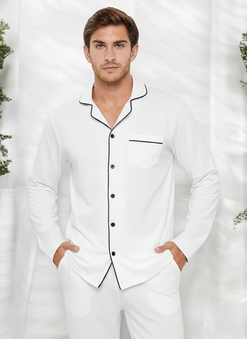 Ropa de estar por casa en rayón suave negro