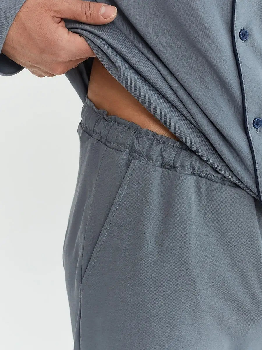 Shirt Collar Loungewear in Cotton