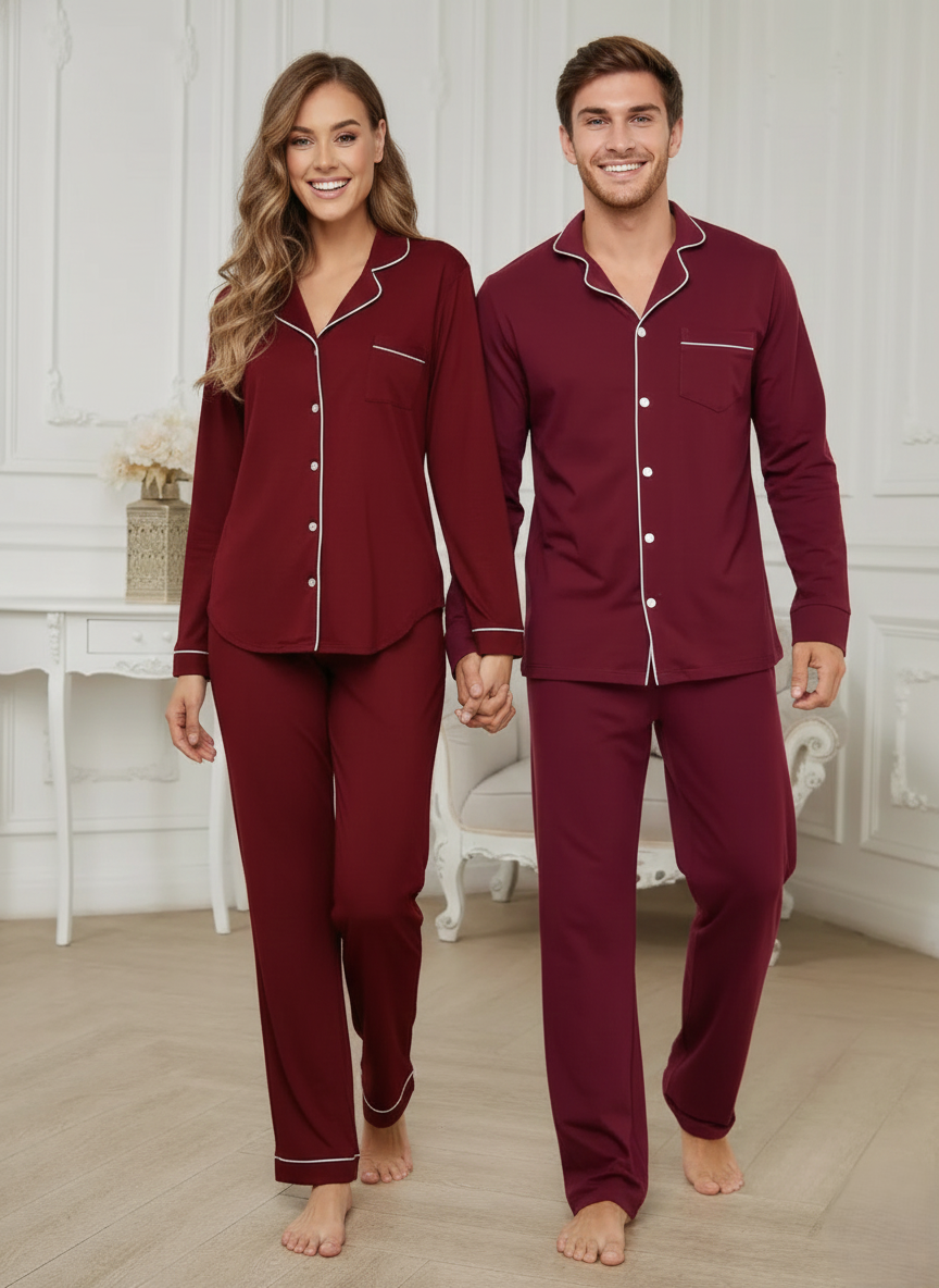 Soft Cozy Couple Nightsuit in Cotton