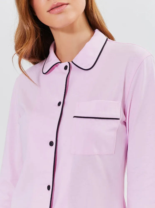 Cotton Nightshirt in Pink