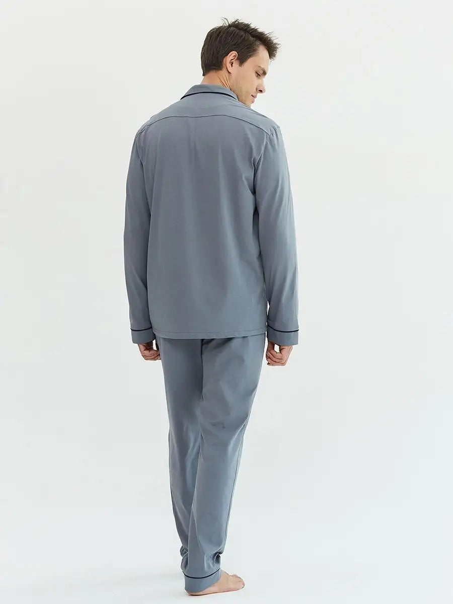 Shirt Collar Loungewear in Cotton