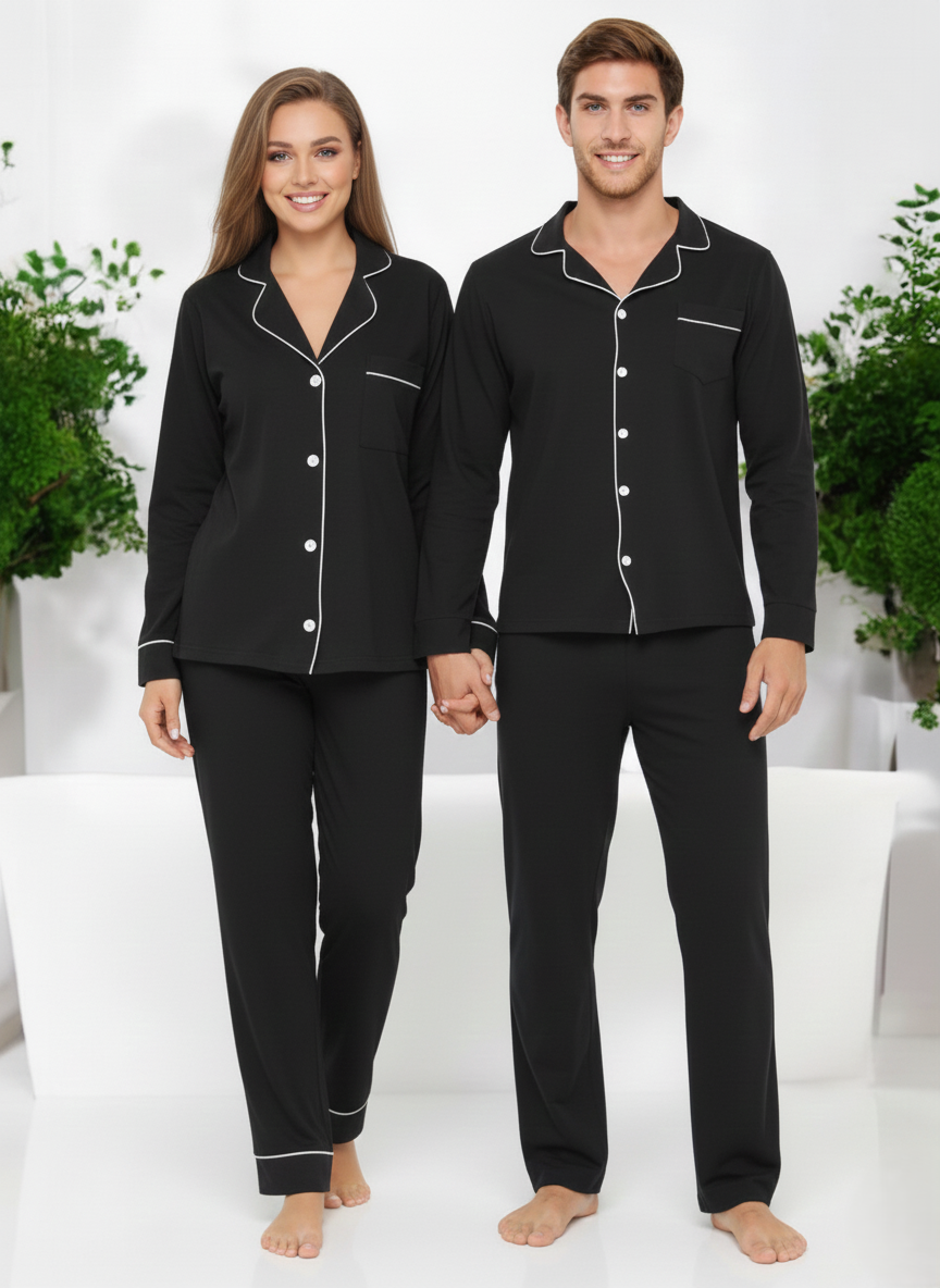 Soft Cozy Couple Nightsuit in Cotton