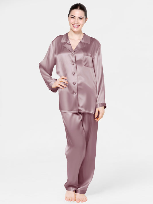 Luxe Solid Coord Set - Bella Babe by SK Nightsuit Nightdress Robes Silk Satin Nighty Gown Nightwear 