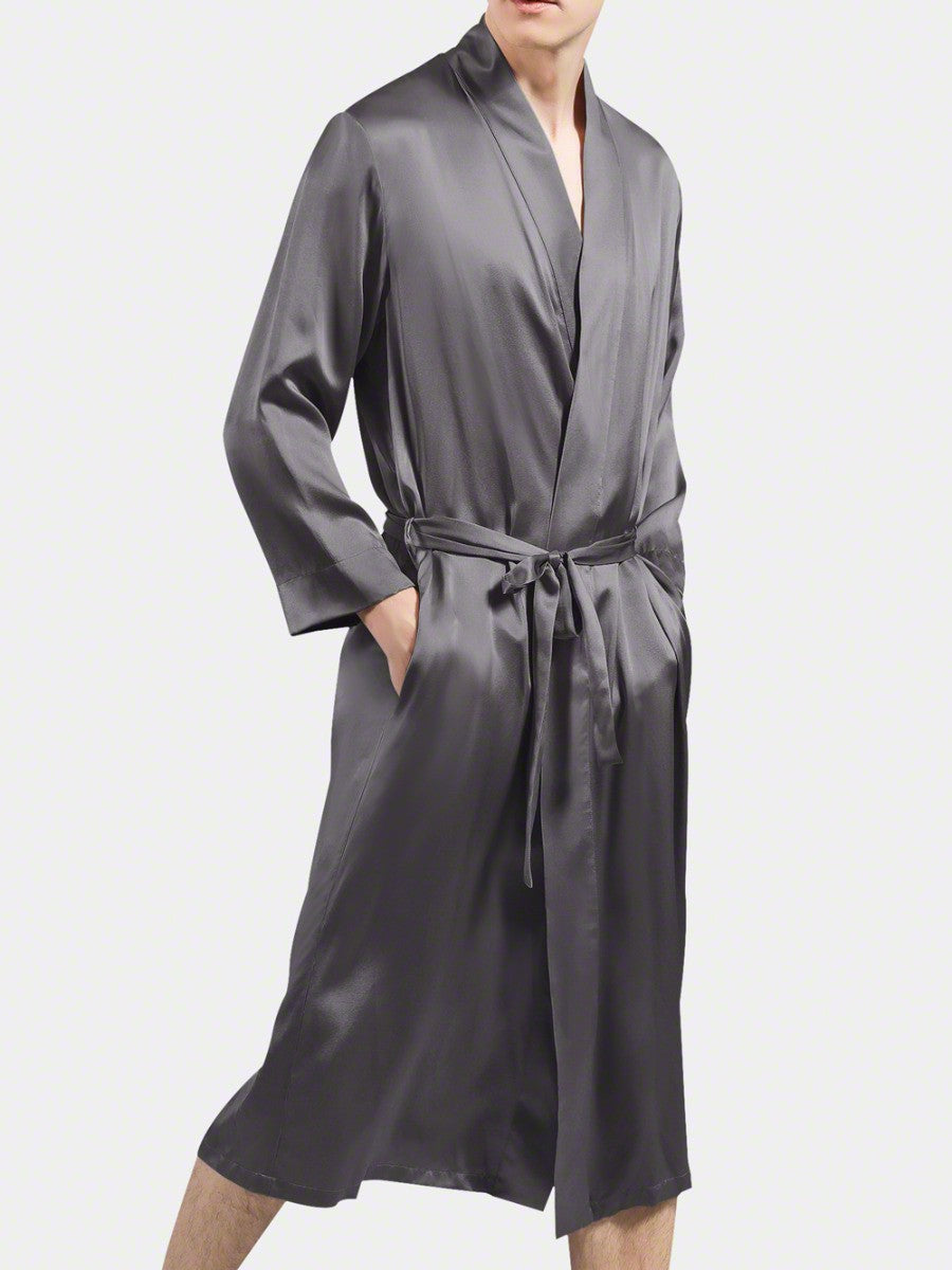 Dressing gown - Bella Babe by SK Nightsuit Nightdress Robes Silk Satin Nighty Gown Nightwear 