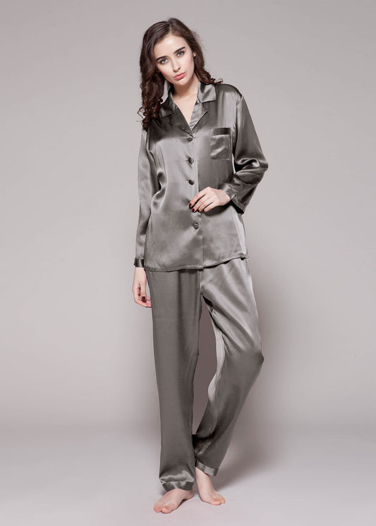 Silky Satin Pjs - Bella Babe by SK Nightsuit Nightdress Robes Silk Satin Nighty Gown Nightwear 