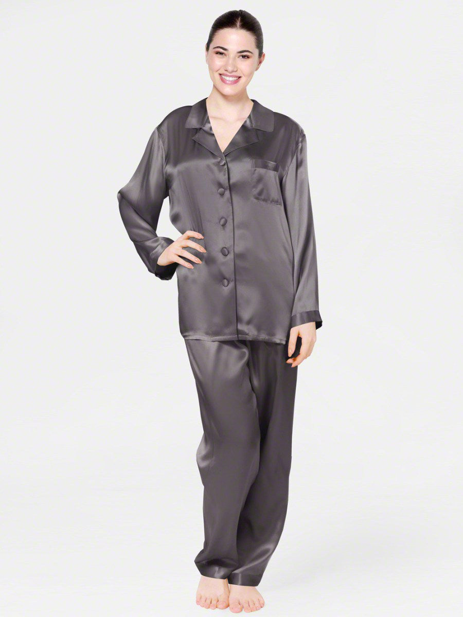 Luxe Solid Coord Set - Bella Babe by SK Nightsuit Nightdress Robes Silk Satin Nighty Gown Nightwear 