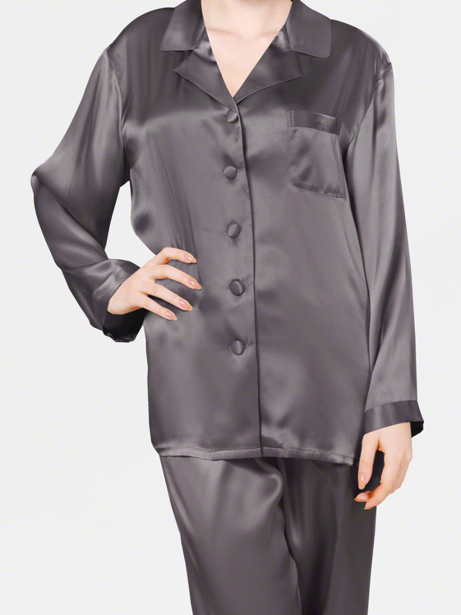 Luxe Solid Coord Set - Bella Babe by SK Nightsuit Nightdress Robes Silk Satin Nighty Gown Nightwear 