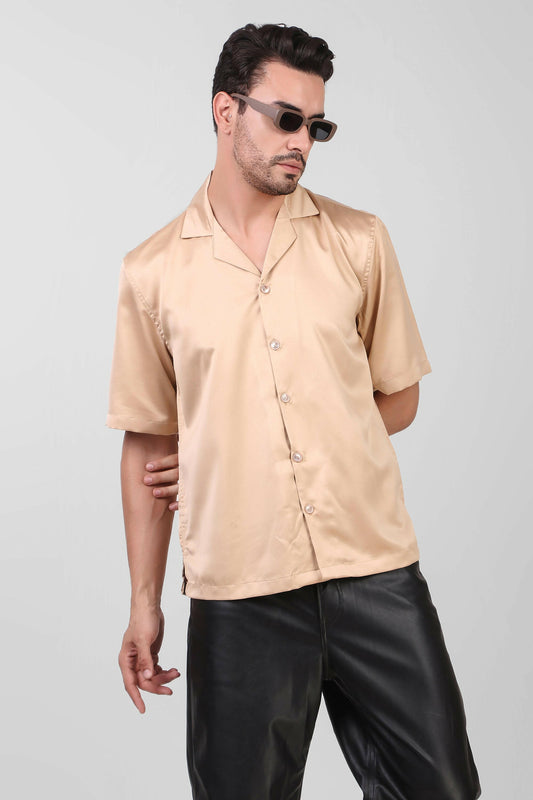 Shirt Boxy fit (Beige).