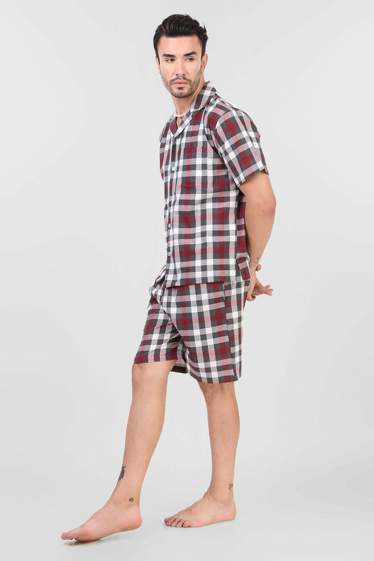 Red Checkered Coord Set.